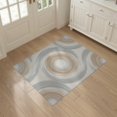 thumbnail image 3 of ODIKA 3'x5' Washable Area Rug Bathroom Ash Flowing Brushstroke Composition Entryway Bedrooms for Hallway, Laundry Room, Non-Slip, Flatweave, Easy Care, 3 of 7