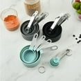 thumbnail image 5 of Measuring Cups and Spoons Set, 8 Pieces Stackable Stainless Steel Handle Accurate Tablespoon for Measuring Dry and Liquid Ingredients, Plastic Measuring Set for Kitchen Cooking&Baking, 5 of 5