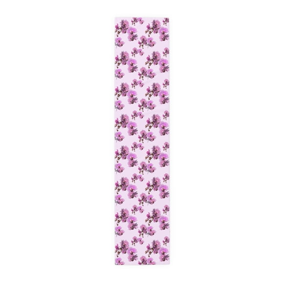 Pink Orchids and Dragonflies Table Runner (Cotton, Poly)