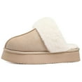thumbnail image 3 of Comwarm Womens Fuzzy Memory Foam Slippers Fluffy Platform Winter House Shoes for Indoor and Outdoor, 3 of 7