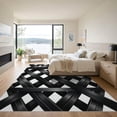 thumbnail image 3 of ODIKA 5' x 7' Machine Washable Non-Slip Area Rug, geometric geometric High Traffic Rug, White, 1155960, 3 of 7