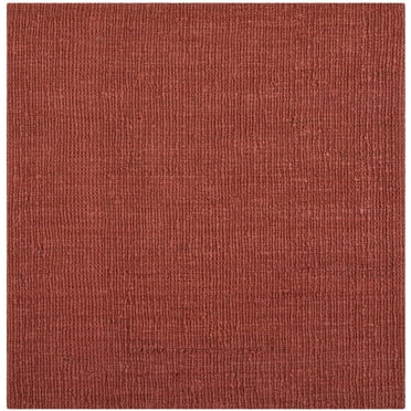 SAFAVIEH Natural Fiber Levi Braided Area Rug, Rust, 6' x 6' Square