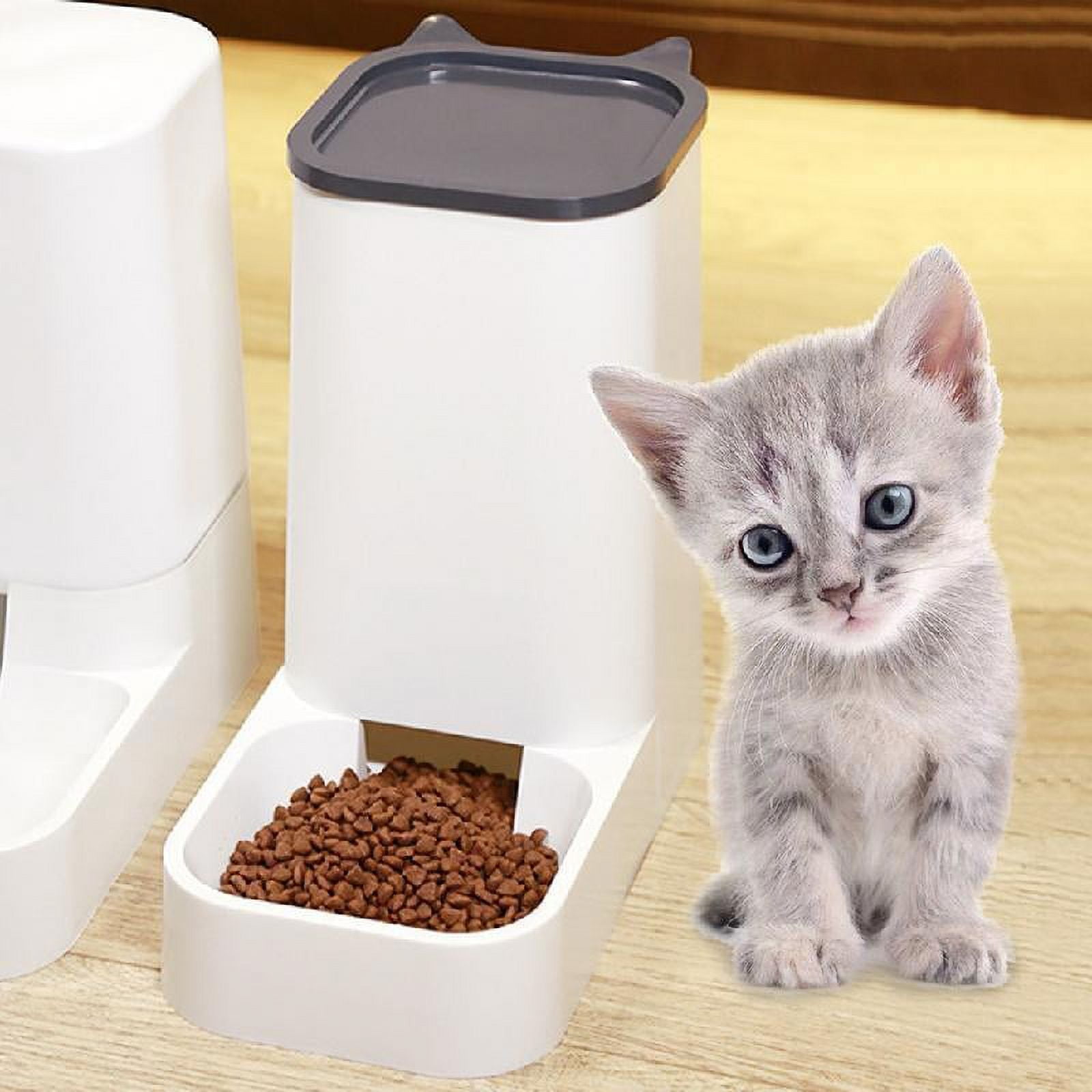 MANNYA Automatic for Cat Feeder Kibble Dispenser Large Capacity for Small Medium Large Dog Pets Puppy Kitten Easy to Use