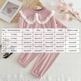thumbnail image 4 of eczipvz Toddler Girl Winter Outfits Baby Clothes Gender Neutral Baby Boy Girl Long Sleeve Sweatshirt Pullover Pant Fall Outfit Pink,4-5 Years, 4 of 9