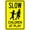 Warning Sign 5, variant on Slow Children At Play Warning Sign - 8"x12" Security Safety Metal Sign, Residential Safety Decor for Business Office Home Street Road