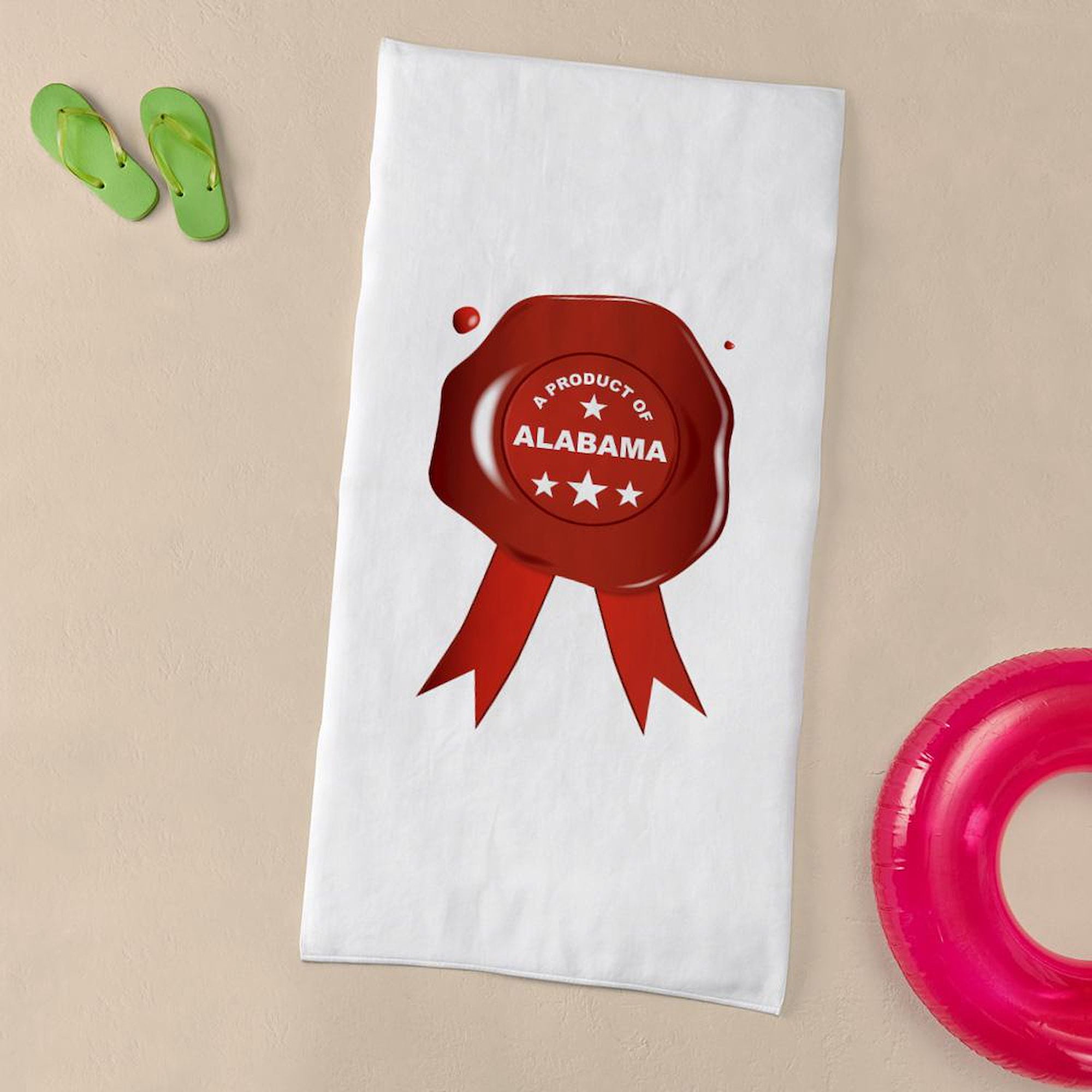 CafePress - A Product Of Alabama - Large Beach Towel, Soft 30"x60" Towel with Unique Design