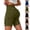 Army Green, variant on Workout Shorts Women for Women Butt Lifting High Waist Biker Shorts Flap Pocket Metal Detail Workout Yoga Gym Pants Black 2XL