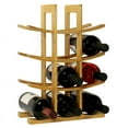 thumbnail image 6 of Oceanstar Eco-Friendly 12-Bottle Modern Bamboo Wine Rack in Brown, 6 of 9