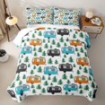thumbnail image 2 of Erosebridal Kawaii Car Twin Quilt Set for Boys Girls,Happy Camping Twin Coverlet Set Teens, 2 of 7
