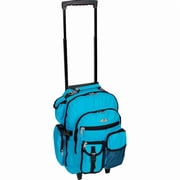 Everest Unisex Deluxe Backpack On Wheels 13.5x 18.5x 7 Turquoise