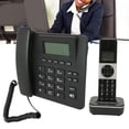 thumbnail image 4 of Corded Cordless Phone System, Black Office Phone System US Plug 100-240V ABS 10 Ringing Options  for Business, 4 of 7