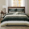 thumbnail image 3 of Madison Park Essentials Twin Size 7-Piece Comforter Set, Striped Watercolor Bed in a Bag Set, Comforter and Sheet Bundle Set, Multicolor, 3 of 5