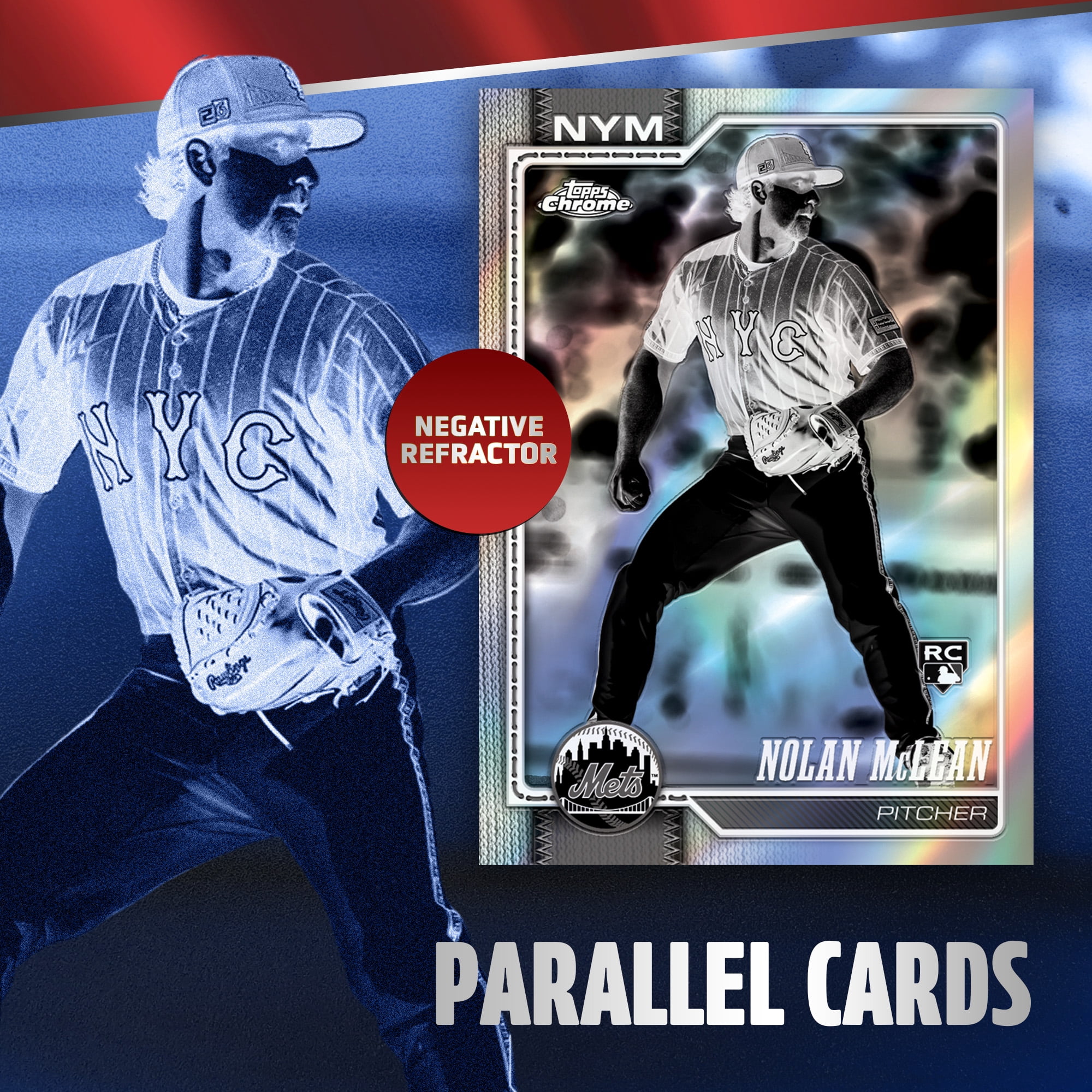 2026 Topps Chrome Baseball Trading Cards Mega Box