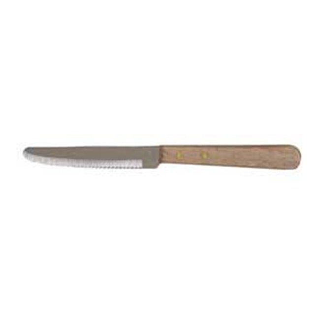 Update International SK-16R Couteaux à Steak à Manche en Bois à Embout Rond