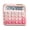 Pink, variant on Yammee Flexible Key panel Calculator 12 Digit Large Display With Long-lasting Plastic Controls Ergonomic 15° Inclined And Solar power Auto Charging For Office