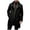 Black#A, variant on Txeol Men's Wool Blend Winter Coats Warm Trench Coat with Detachable Scarf Single Breasted Overcoat with Pockets 2025,Black,XXXL