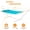 Aqua, variant on 12 Ft Double Quilted Fabric Hammock With Spreader Bar And Detachableow 2 Person For Outdoor Patioyard Poolside 450lbs Weight Capacity
