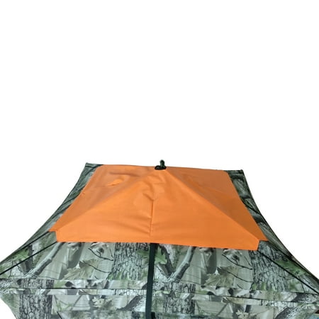 KHAMPA 5-Sided Orange Blaze Blind Cap Cover Blaze Orange Safety Blind Panels Includes Carrying Bag Universal Size