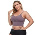 thumbnail image 4 of Plus Size Women Bra Seamless Bras For Women Top Tank Tube Top Push Up Bralette Backless Adjust Strap Padded Brassiere Bra, 4 of 6