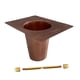 thumbnail image 2 of Adaptador de cadena para canaletas de lluvia, accesorio de construcción resistente para bajantes. Cobre, 2 of 9
