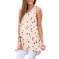thumbnail image 2 of Anygrew Womens Summer Casual T-Shirt V-Neck Sleeveless Tunic Tops for Leggings Loose Blouse Shirt, 2 of 8