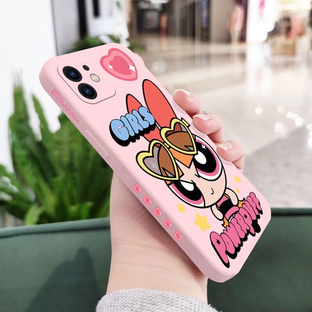 Funda de silicona líquida para teléfono móvil, carcasa bonita con dibujos animados para iPhone 14, 13, 12, 11 Pro Max, Mini, X, XR, XS MAX, SE20, 8, 7 Plus, 6, 6S Plus Fivean unisex