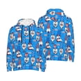 thumbnail image 6 of Bingfone Gnomes in USA Men's Drawstring Hoodie Long Sleeve Pocket Sweatshirts-Small, 6 of 6