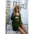 thumbnail image 3 of Women's Maternity Dresses A Line Sweetheart Neck Ruffle Flowy Mini Boho Maternity Dress, 3 of 5