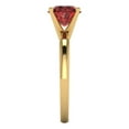 thumbnail image 3 of Clara Pucci 14K Yellow Gold 1.5ct Garnet Solitaire Ring for Women, 3 of 8