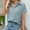 Blue, variant on Women's 2025 Fashion Tops 3/4 Length Sleeve Business Casual Blouses Summer Tees Shirts School Outfits for Teachers