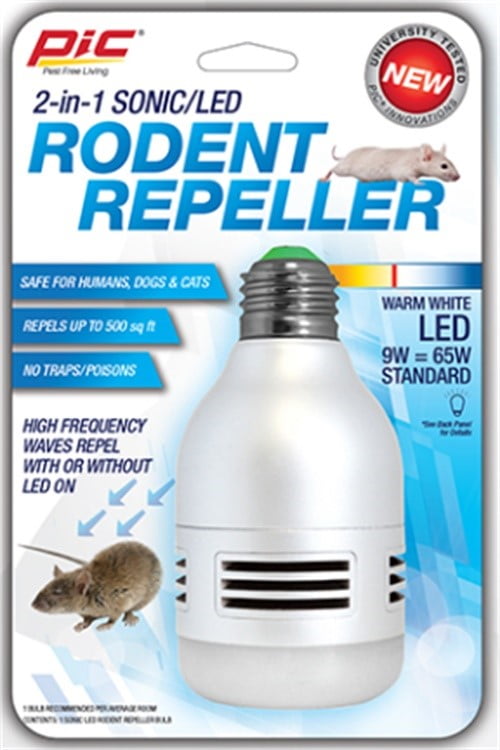 REPELS MICE NEW Zapplight LED Light Bulb & Sonic Rodent Repeller 600 Lumens 