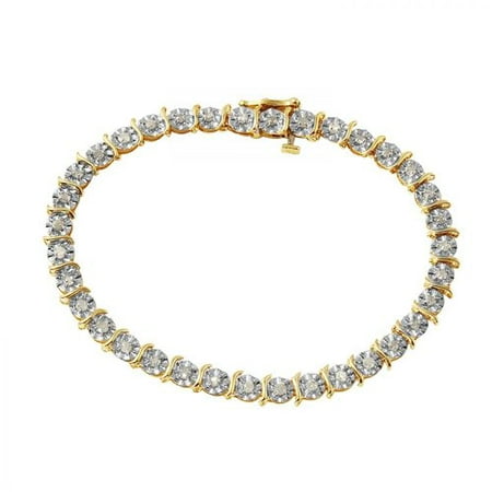 Foreli 0.7CTW Diamond 10k Yellow Gold Bracelet