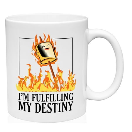 

Coffee Mug Destiny Camping Smore White Cup Funny Gift
