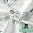 thumbnail image 5 of Sage Green Spring Floral Shower Curtain, Modern Plants Botanical Fabric Cloth Shower Curtains for Chic Elegant Bathroom Decor, Watercolor Eucalyptus Leaf, 72x72, 5 of 6
