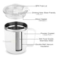 thumbnail image 5 of Vaccum Insulated Stainless Steel Coffee Mug With Handle - White, 350ml | Premium Clear Cap Mug With Lid Flip Top - Leakproof Travel Coffee Mugs, Tea Cup | Easy To Clean, Freezer Safe, Non-slip, 5 of 5