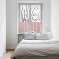 thumbnail image 4 of Red Striped Window Tier Curtains 24 Inch Length, Farmhouse Modern Red Stripes Rod Pocket Kitchen Window Treatments Drapes for Bedroom, Cafe, Living Room, 2 Panels, 27.5 W x 24 L, 4 of 5