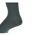 thumbnail image 3 of Sierra Socks Men's Combed Cotton Fine Rib Crew Dress Casual Seamless Toe (Shoe Size: 6-12, Charcoal), 3 of 5