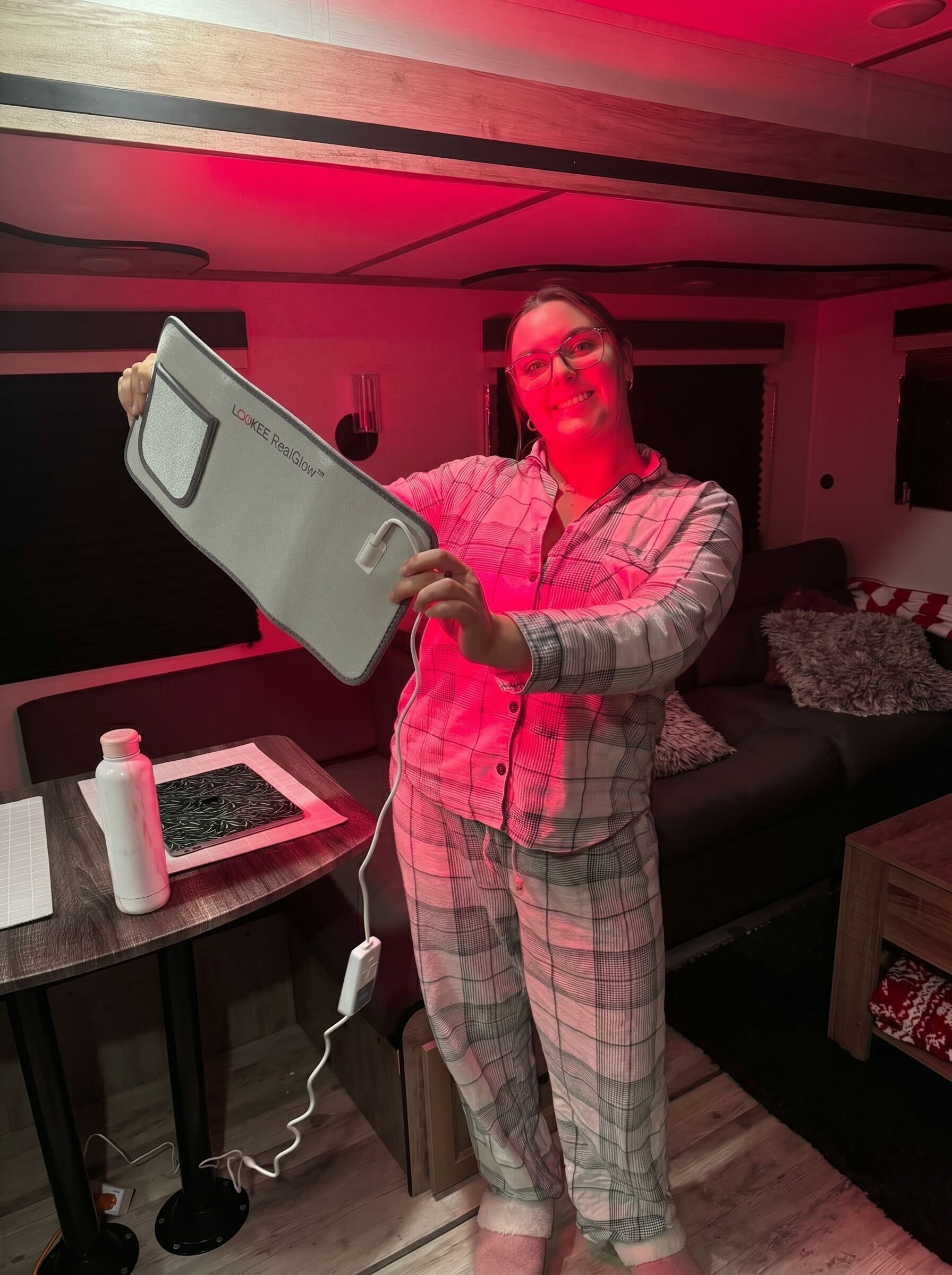 LOOKEE® HealGlow™  Pro LED Wellness Belt – 360 LEDs Red & Near-Infrared Light Wrap Programmable with 10 Custom Modes