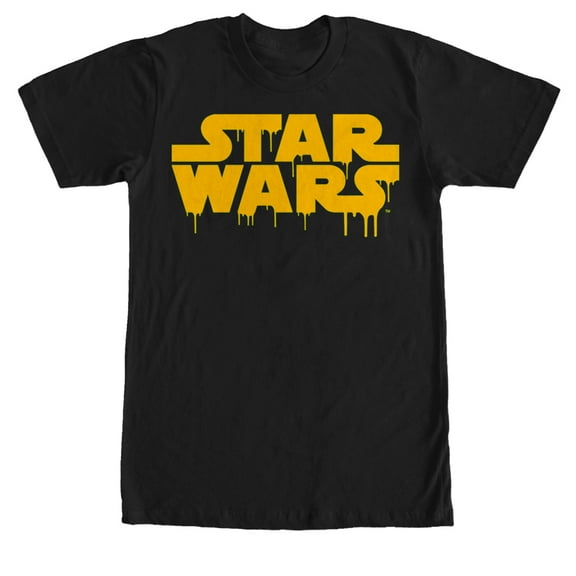 Men's Star Wars Dripping Halloween Logo  Graphic Tee Black 2X Large