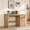 Natural, variant on Buildhom 48" Fluted Office Computer Desk with 3 Drawers & Storage, Wood Writing Table for Home Office, Bedroom, Blue
