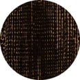 thumbnail image 1 of Ahgly Company Indoor Round Abstract Orange Modern Area Rugs, 3' Round, 1 of 4