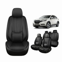 Faifani Car Seat Covers For Honda For HR-V 2016-2024 2025, Waterproof Nappa Leather Auto Seat Protectors with Lumbar Support, Luxury Automotive Interior Accessories