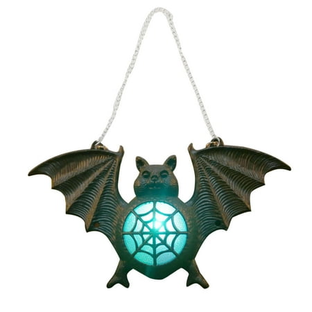

Megawheels Halloween 3D Bats Decoration|Battery Powered Colorful Hangings Bat Light|Creepy Light Up Bats with Lanyard Halloween Party Supplies Home Decor for Window Wall Ceiling Tree