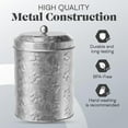 thumbnail image 2 of Amici Pet Puppy Paws Galvanized Food Canister 64 oz, 2 of 5