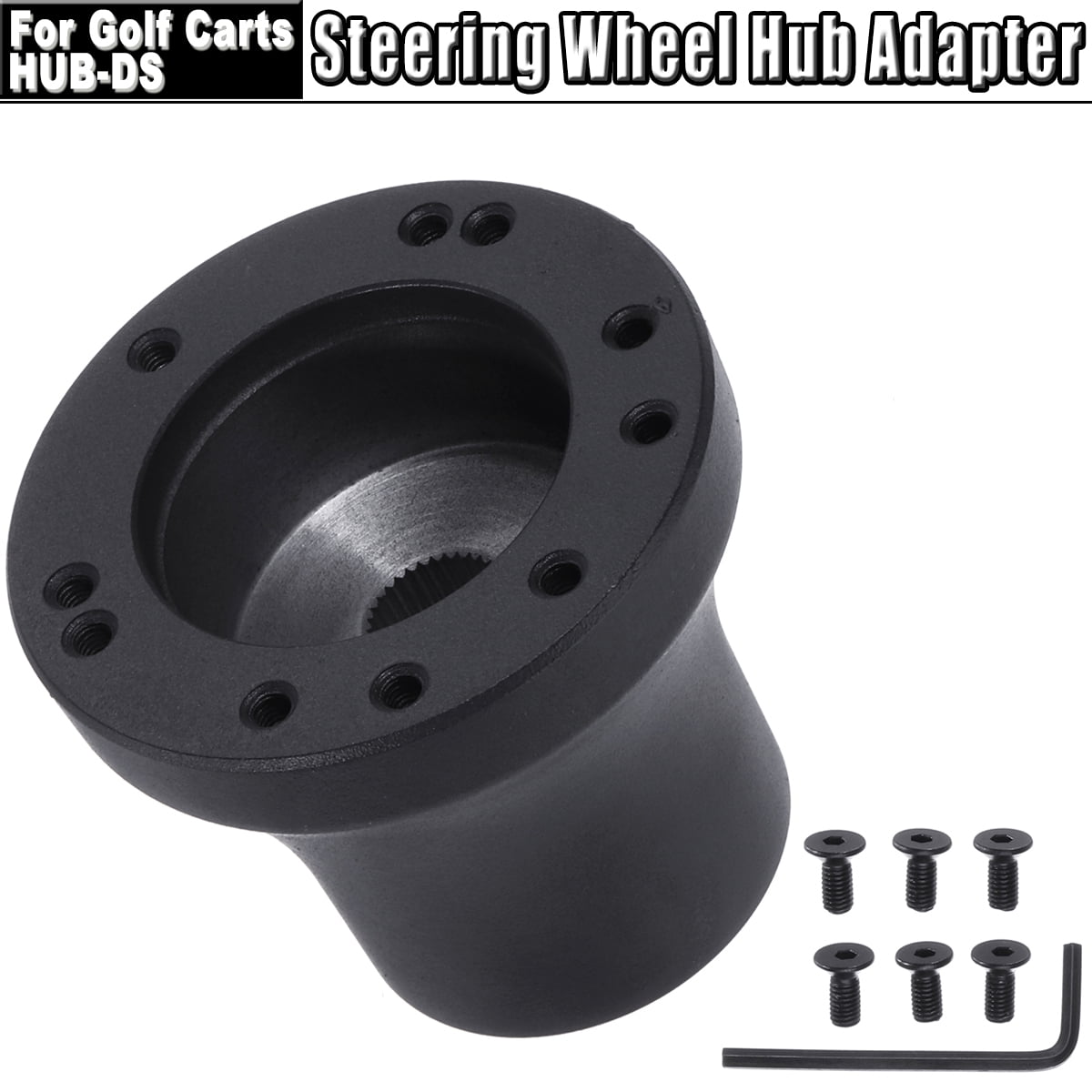 Black Steering Wheel Hub Adapter Boss Kit Fits For Club Car Golf Carts