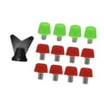 thumbnail image 2 of Lipstore 12 Pcs Crampons de Chaussures de Soccer, Crampons de Chaussures de Rugby M6 à Vis Filetée Crampons de Bottes de Soccer Crampons de Bottes de Soccer pour Espadrilles Athlétiques Vert 11mm Rouge 8mm, 2 of 8