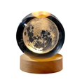 thumbnail image 1 of 3d Crystal Ball Decoration Desk Luminous Lamp (6cm Ball+base) Usb Carved Crystal Ornaments, 1 of 5