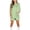 Green, variant on LEKWK Two Piece Sets for Women Summer Ribbed Vacation Outfits Short Sleeve Crewneck Loose Fit Tunic Tops & Biker Shorts Solid Lounge Set