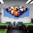 thumbnail image 4 of 5 Piece Modern Billiard Hall Snooker Decorative Painting Club Canvas Poster for Snooker Room Living Room Decor Mural Cuadros, 4 of 5