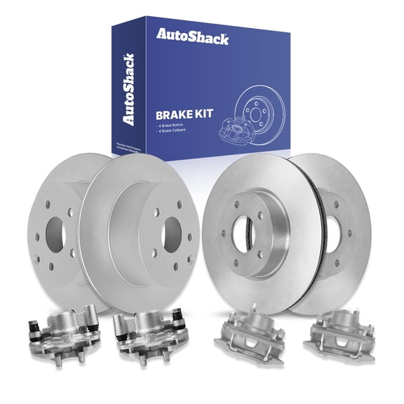 AutoShack Front & Rear Brake Rotors & Calipers for Scion, tC 2005-2010, FWD L4 2.4L